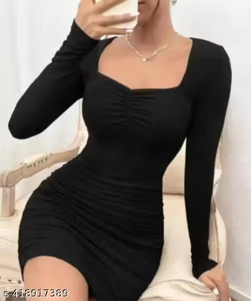 Stylish Party Wear Women Dress Lycra