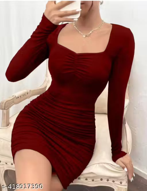Stylish Party Wear Women Dress Lycra